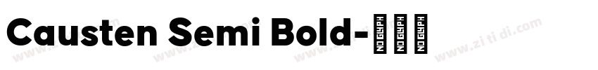 Causten Semi Bold字体转换